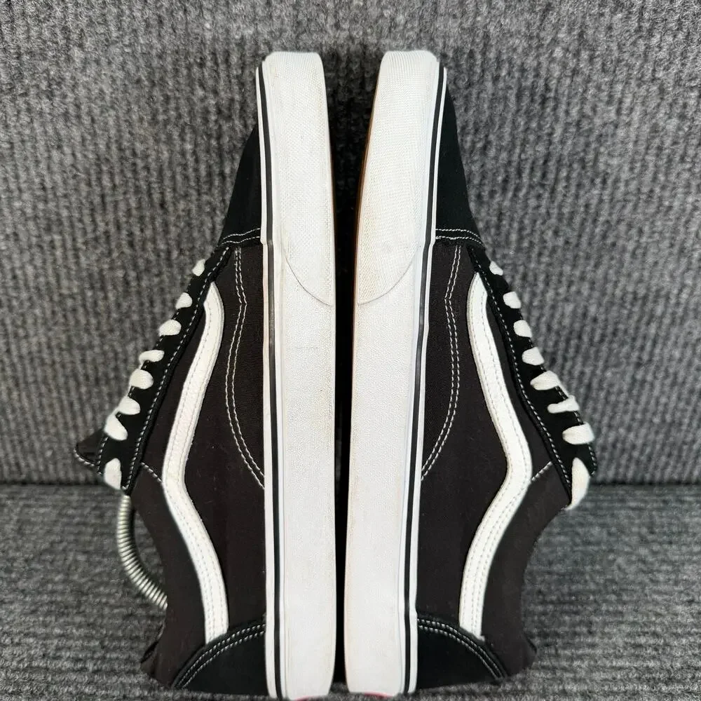 Vans Old Skool Men’s 12 Black White Suede Canvas Low Top Skate Shoes